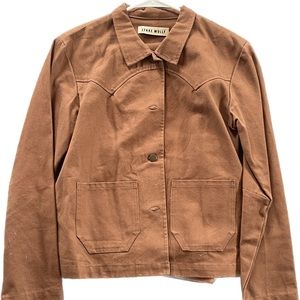 Lykke Wulf brown suit jacket + pants